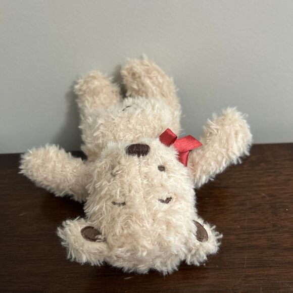 Kawaii Classic Toy Co. Teddy Bear Plush Patches Stitch Stitches Red Ribbon 7" - Picture 5 of 10